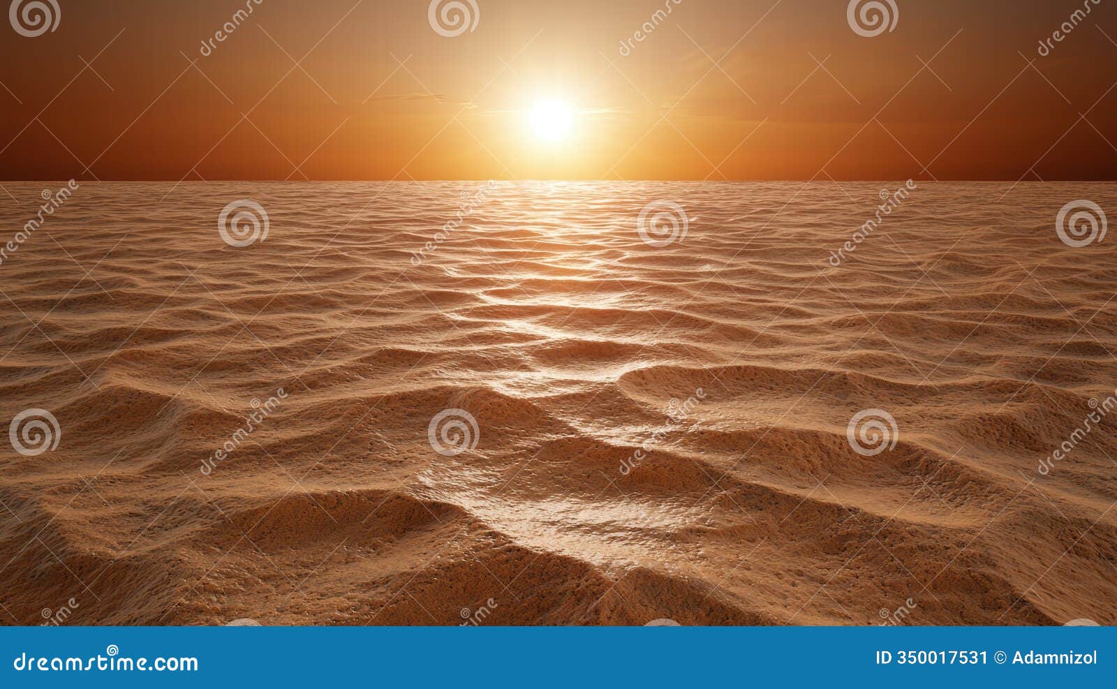serene sunset over the tranquil ocean