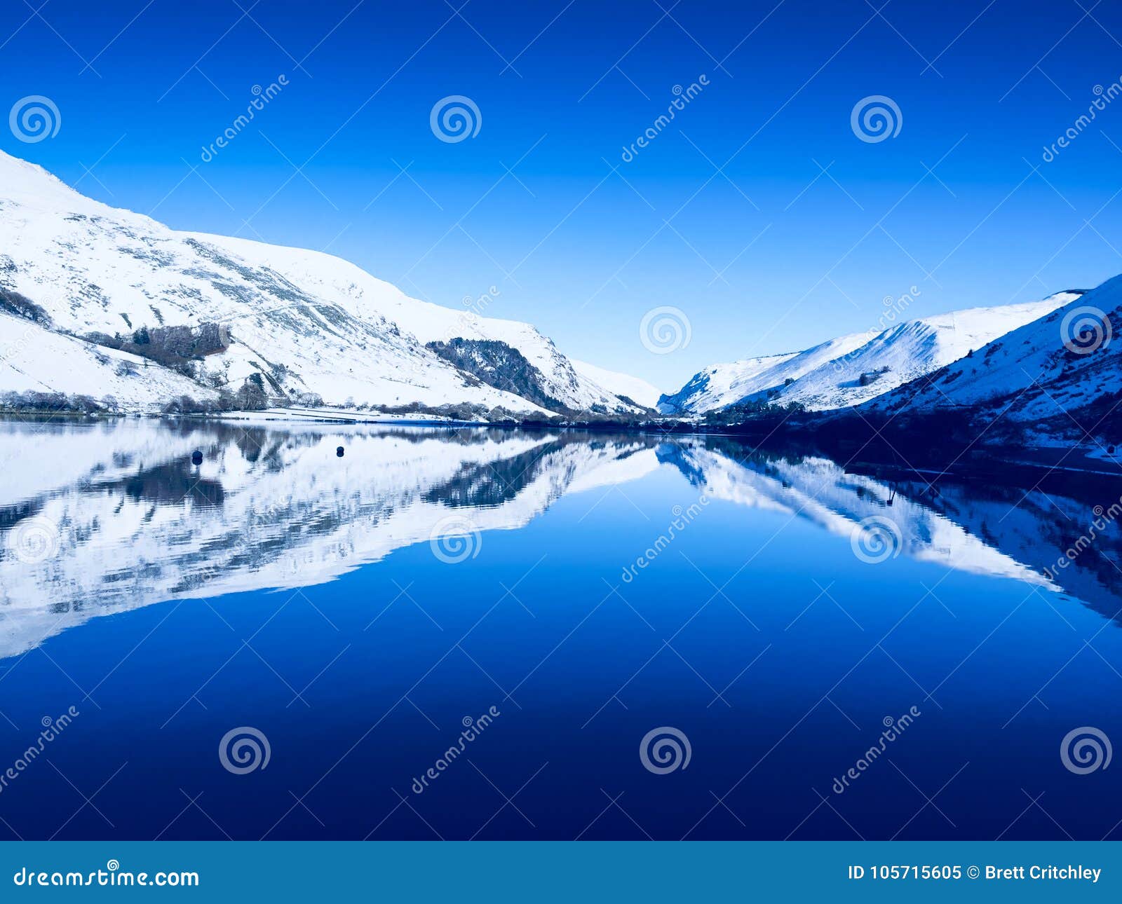 Serenity and Tranquility Winter in Wales Stock Image - Image of arthur