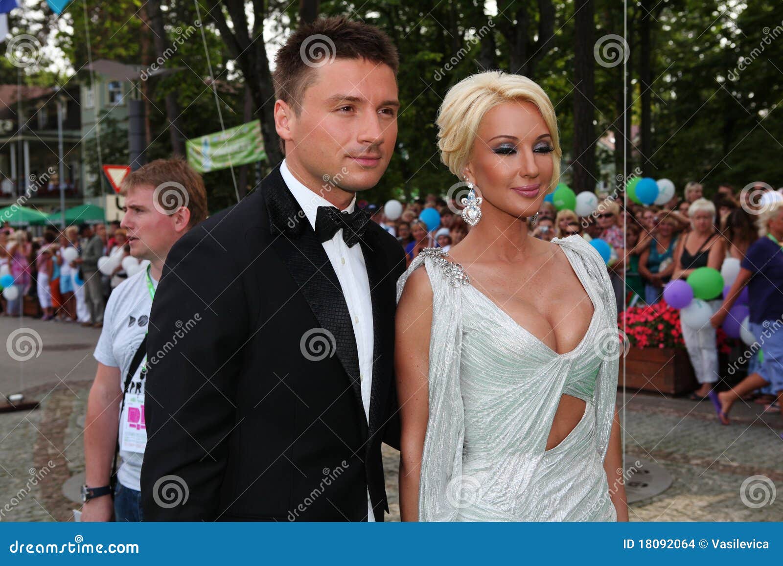 Sergey Lazarev and Lera Kudryavtseva Editorial Stock Image