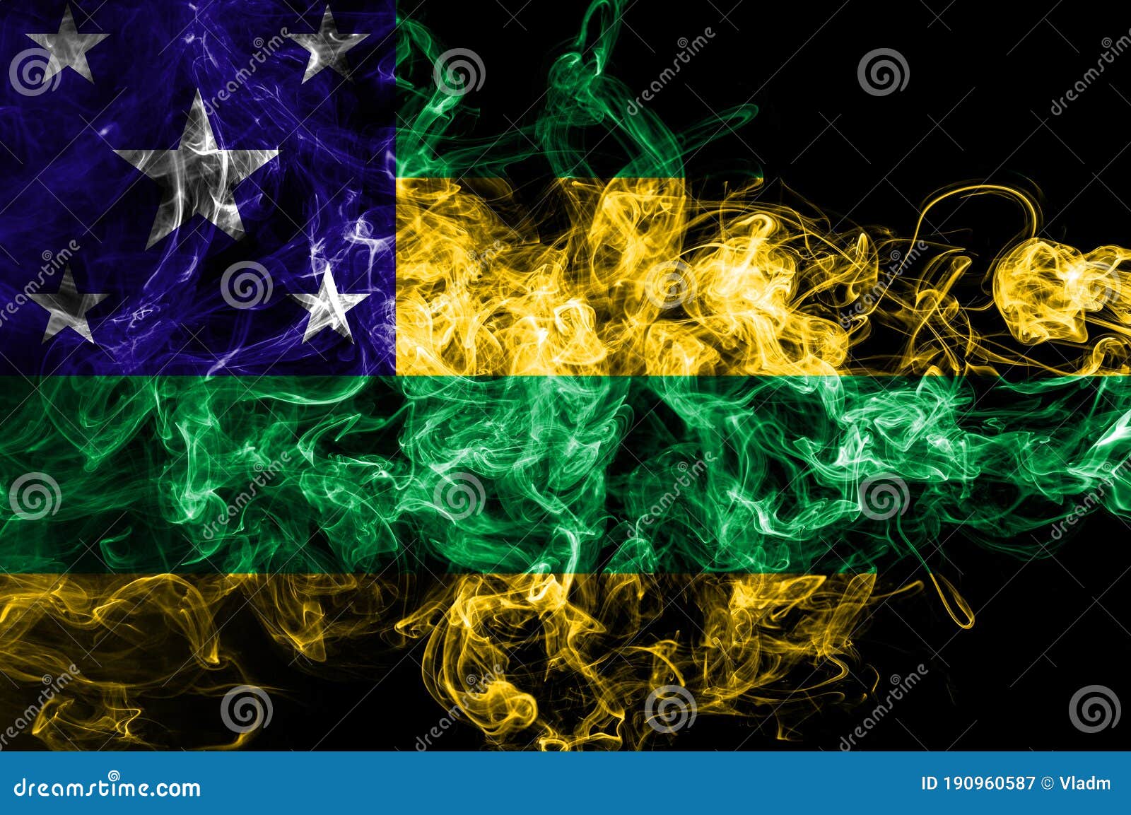 sergipe smoke flag, state of brazil