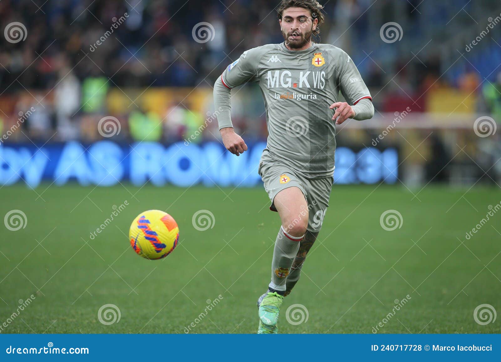 SERIE a FOOTBALL MATCH AS ROMA VS GENOA FC at OLYMPIC STADIUM in