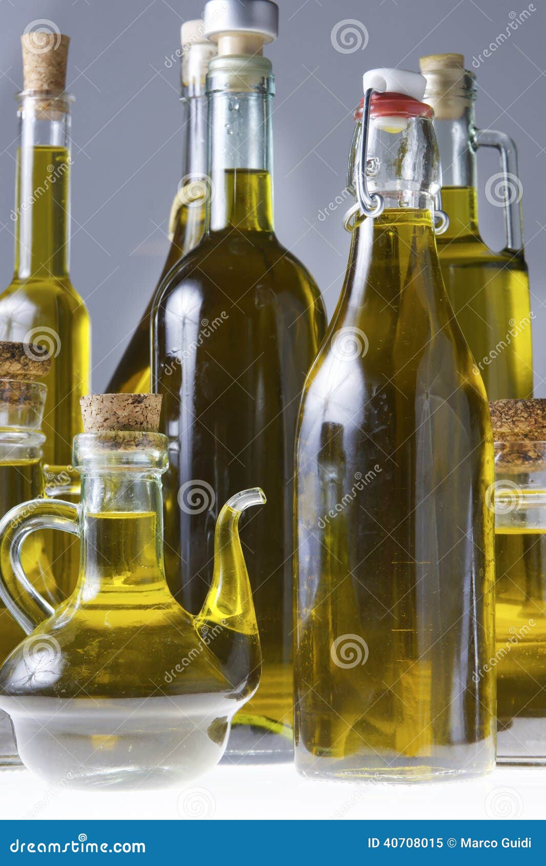 Series of Bottles of Olive Oil Stock Image Image of food, fresh 40708015