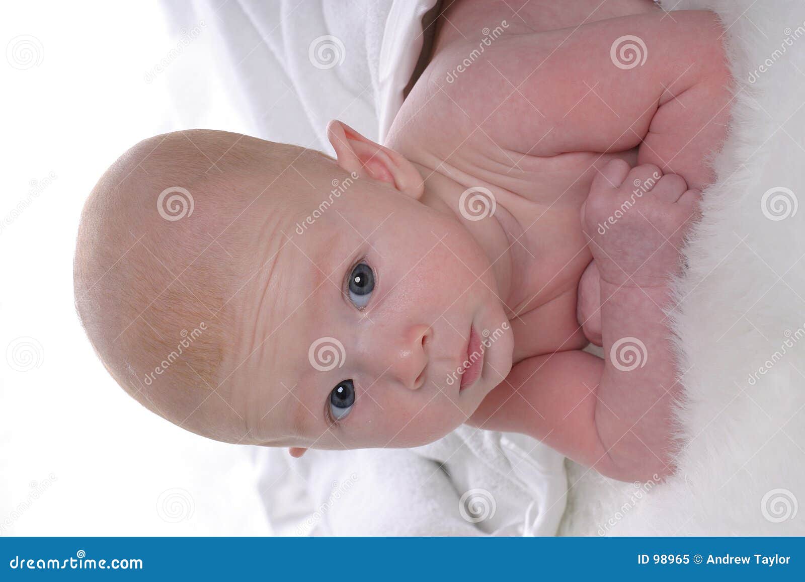 Serious Baby stock image. Image of blanket, scowl, little 98965