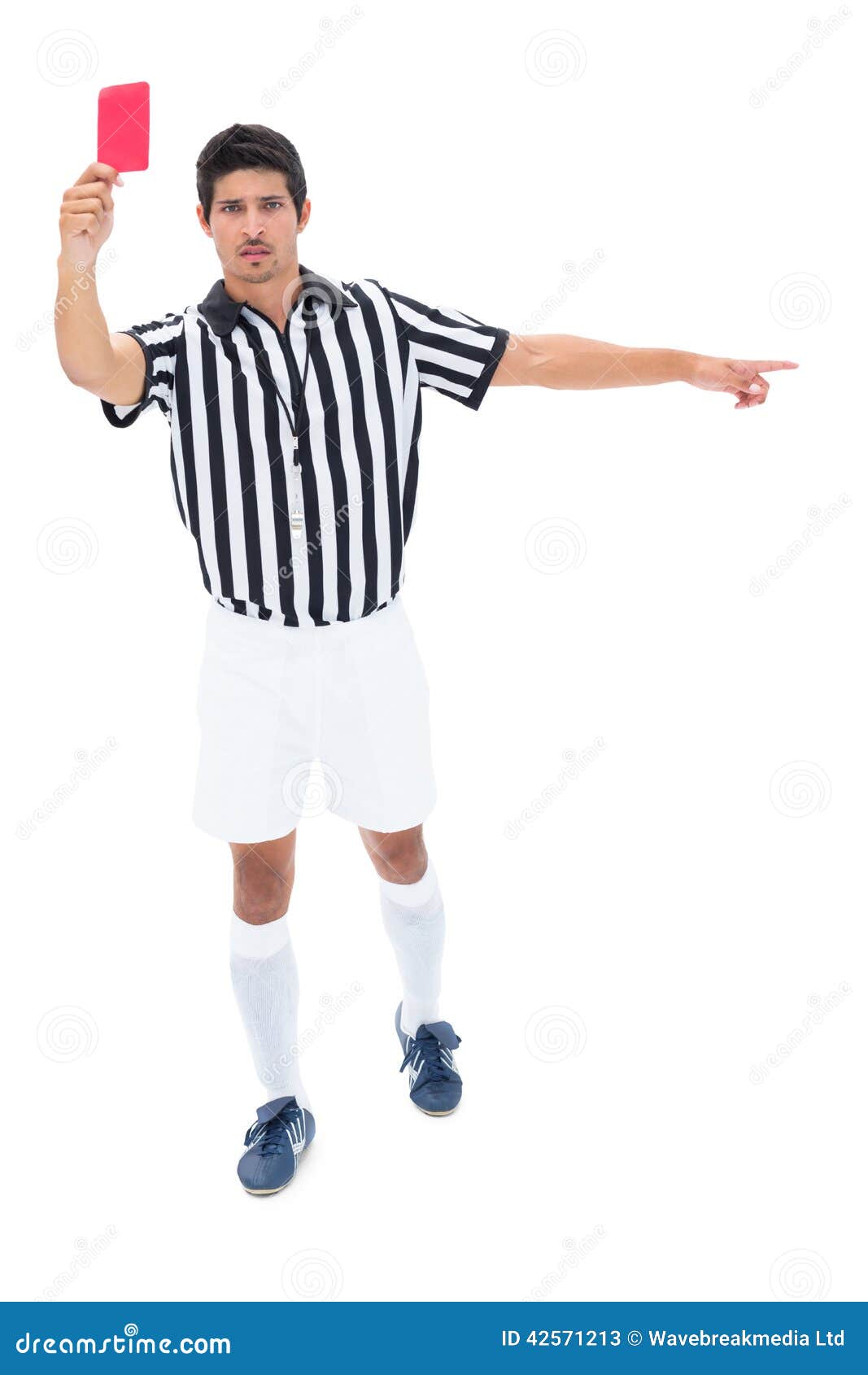 Stern referee showing red card Stock Photo by ©Wavebreakmedia 50051525