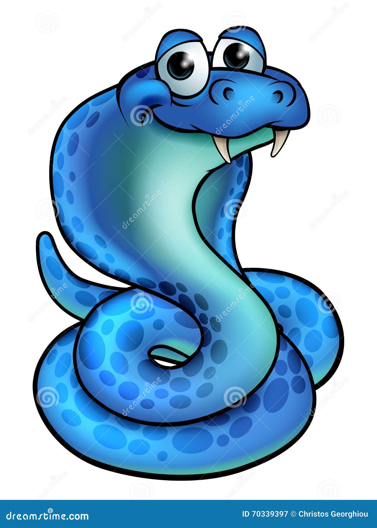 Serpente Da Cobra Dos Desenhos Animados Ilustração do Vetor