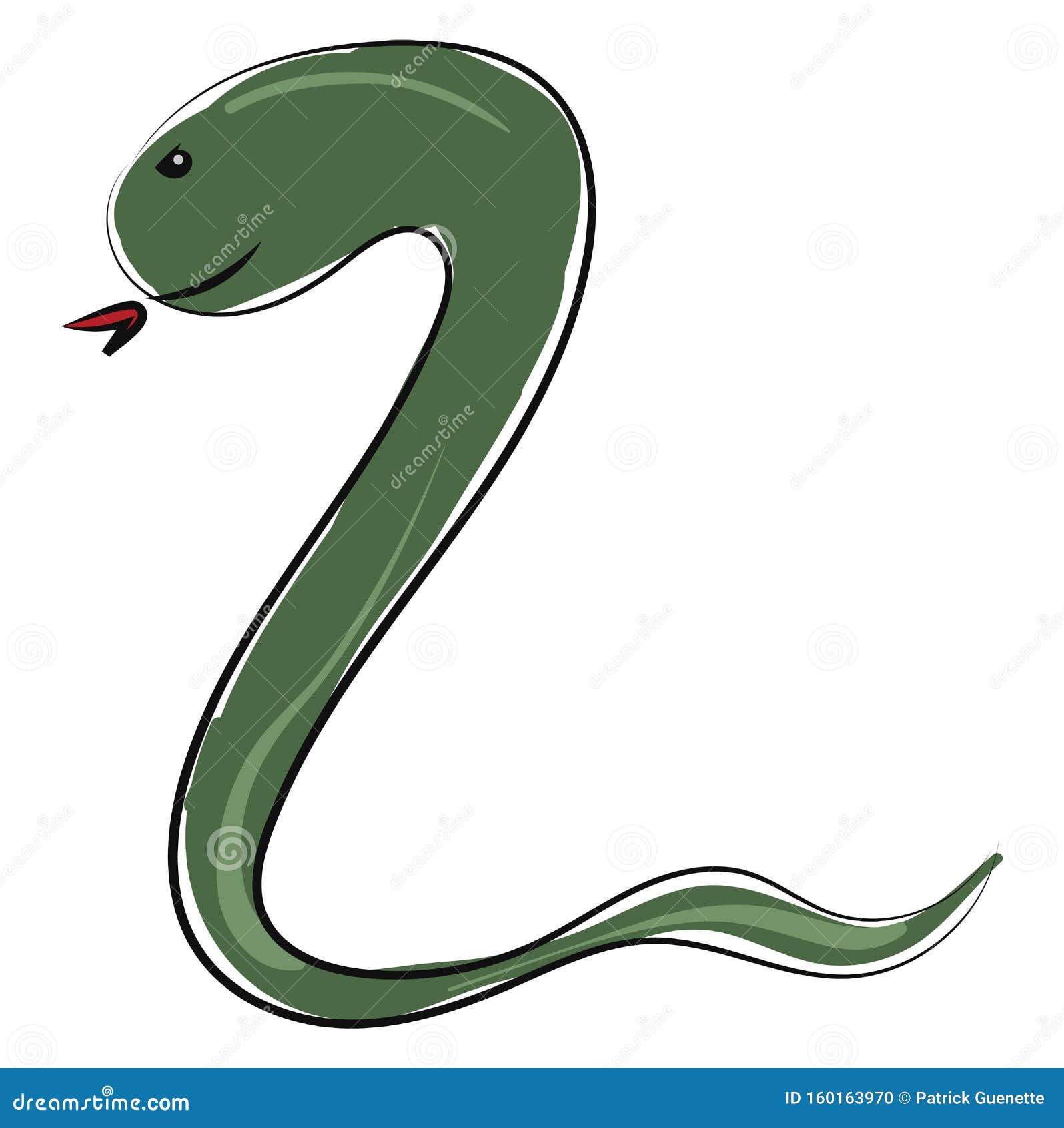 Cobra Clipart Cobra Dos Desenhos Animados Com A Língua Aberta