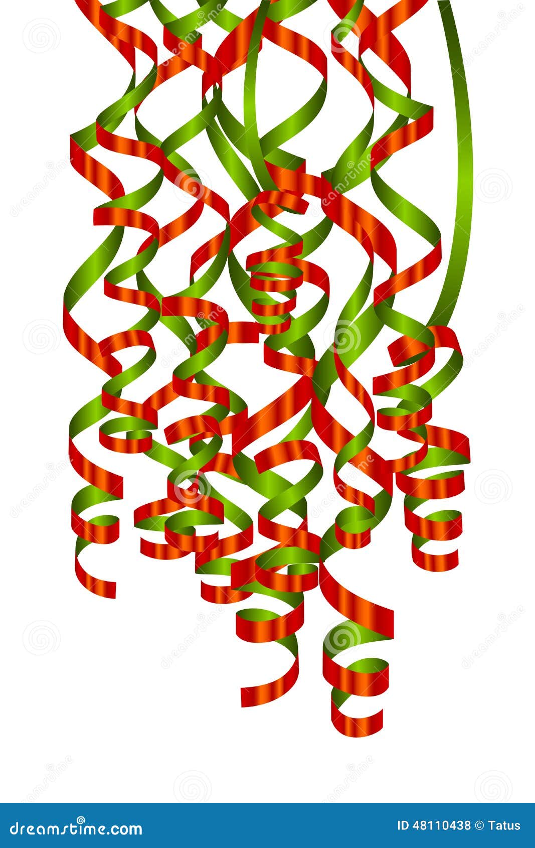 Serpentine in Red and Green Stock Vector Illustration of invitation, glamour 48110438