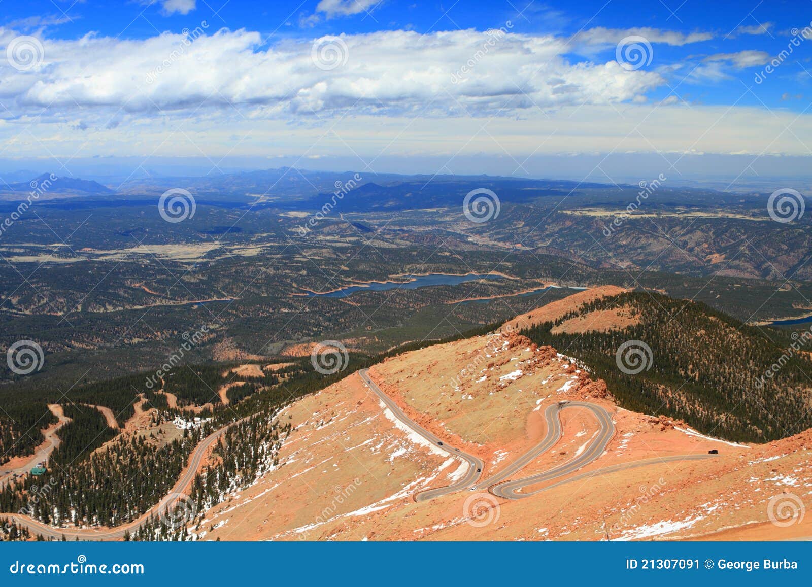 Serpentine road stock image. Image of clear, peak, highland 21307091