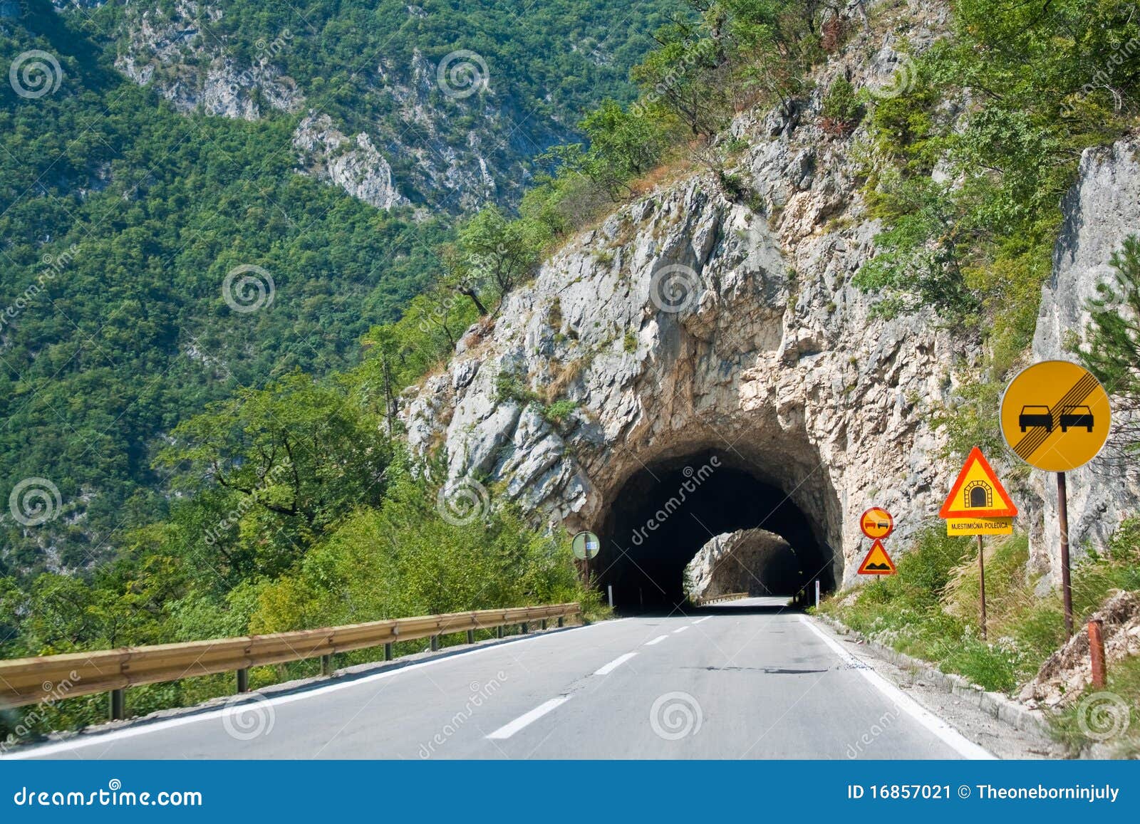 Serpentine Road in Montenegro Stock Image Image of sign, montenegro