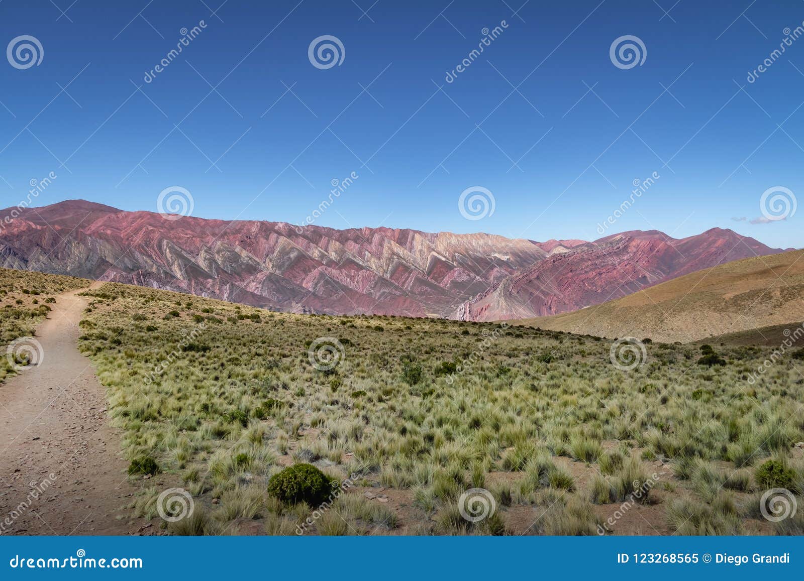 serrania de hornocal, the fourteen colors hill at quebrada de humahuaca - humahuaca, jujuy, argentina