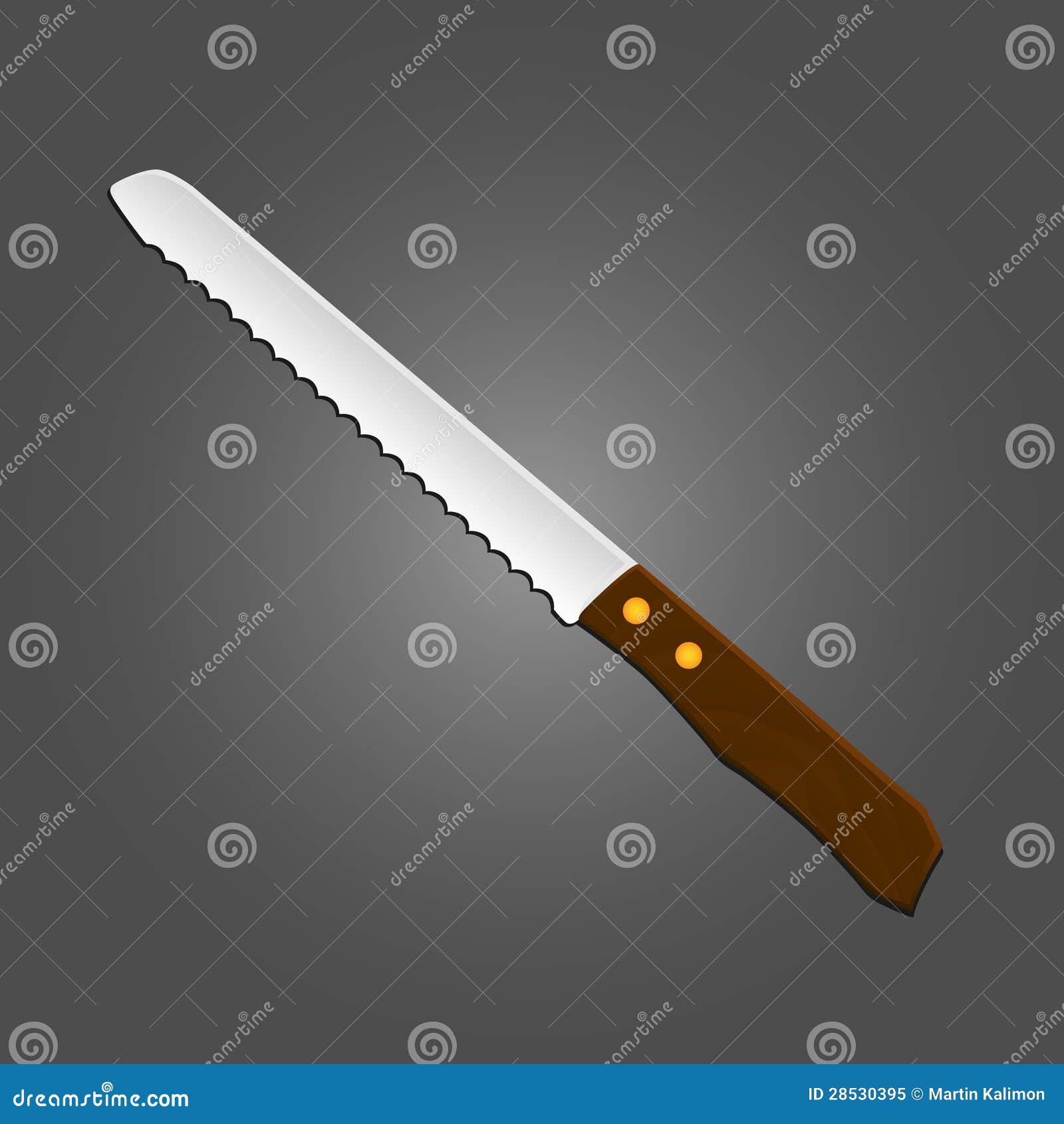 Serrated knife stock vector. Illustration of background 28530395