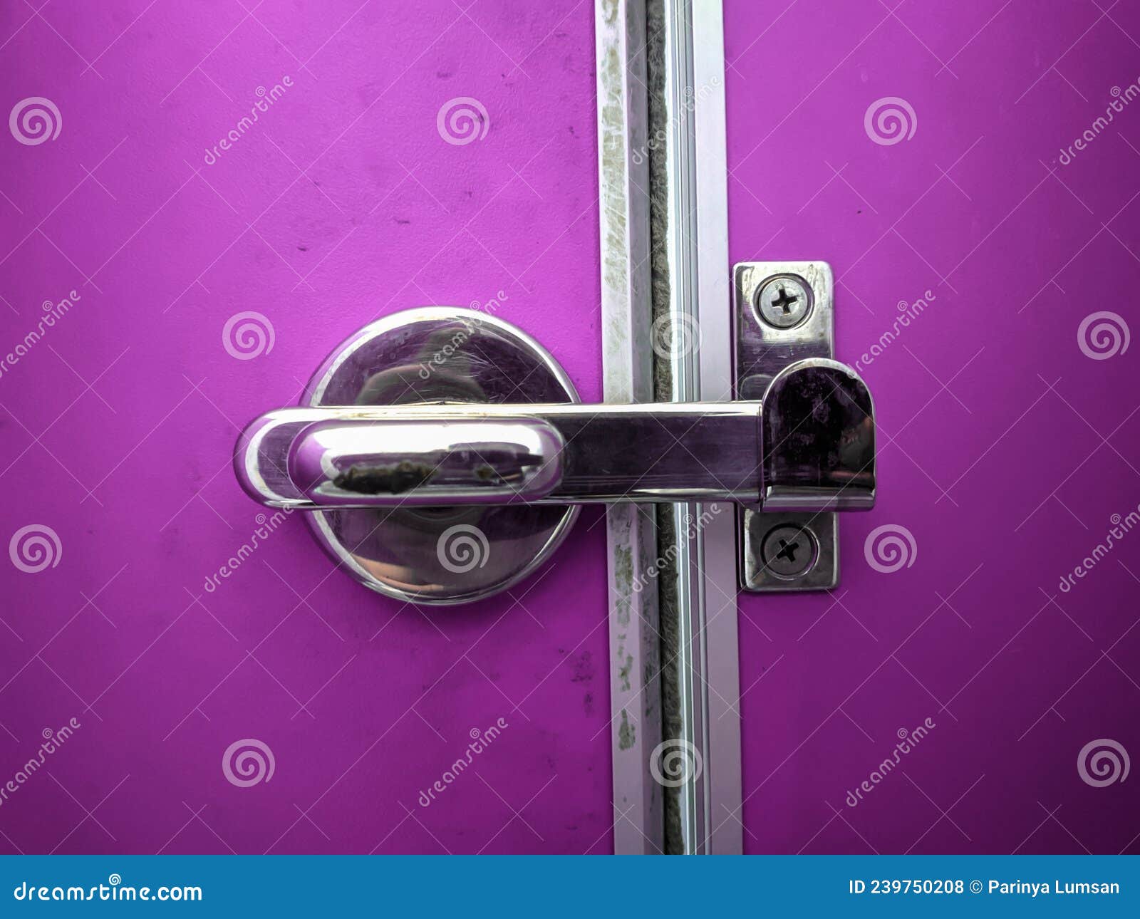 Serrure De Porte Dans Une Salle De Bain Publique. Photo stock - Image du  intérieur, sortie: 239750208