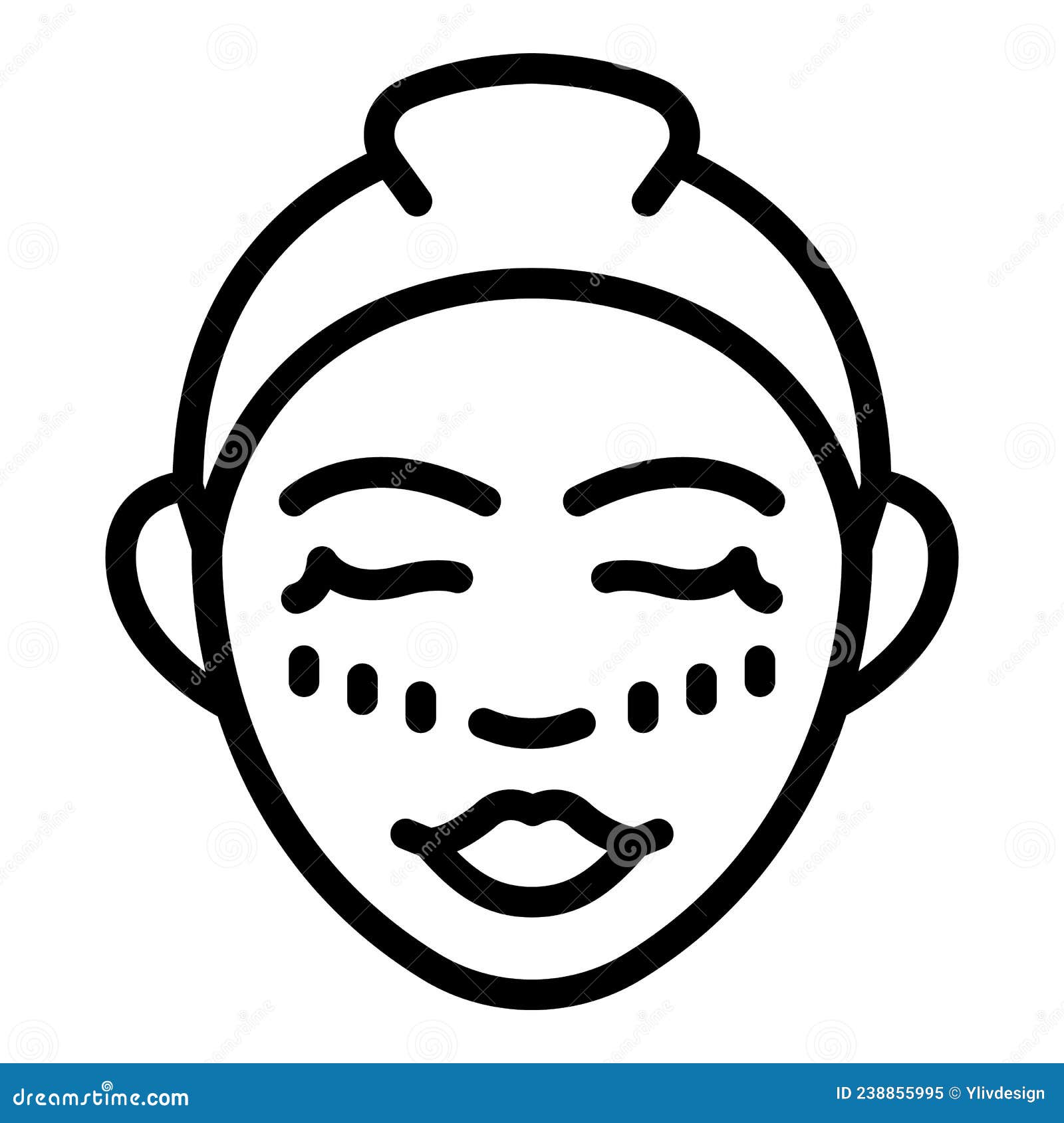 serum facial massage icon outline . skin beauty
