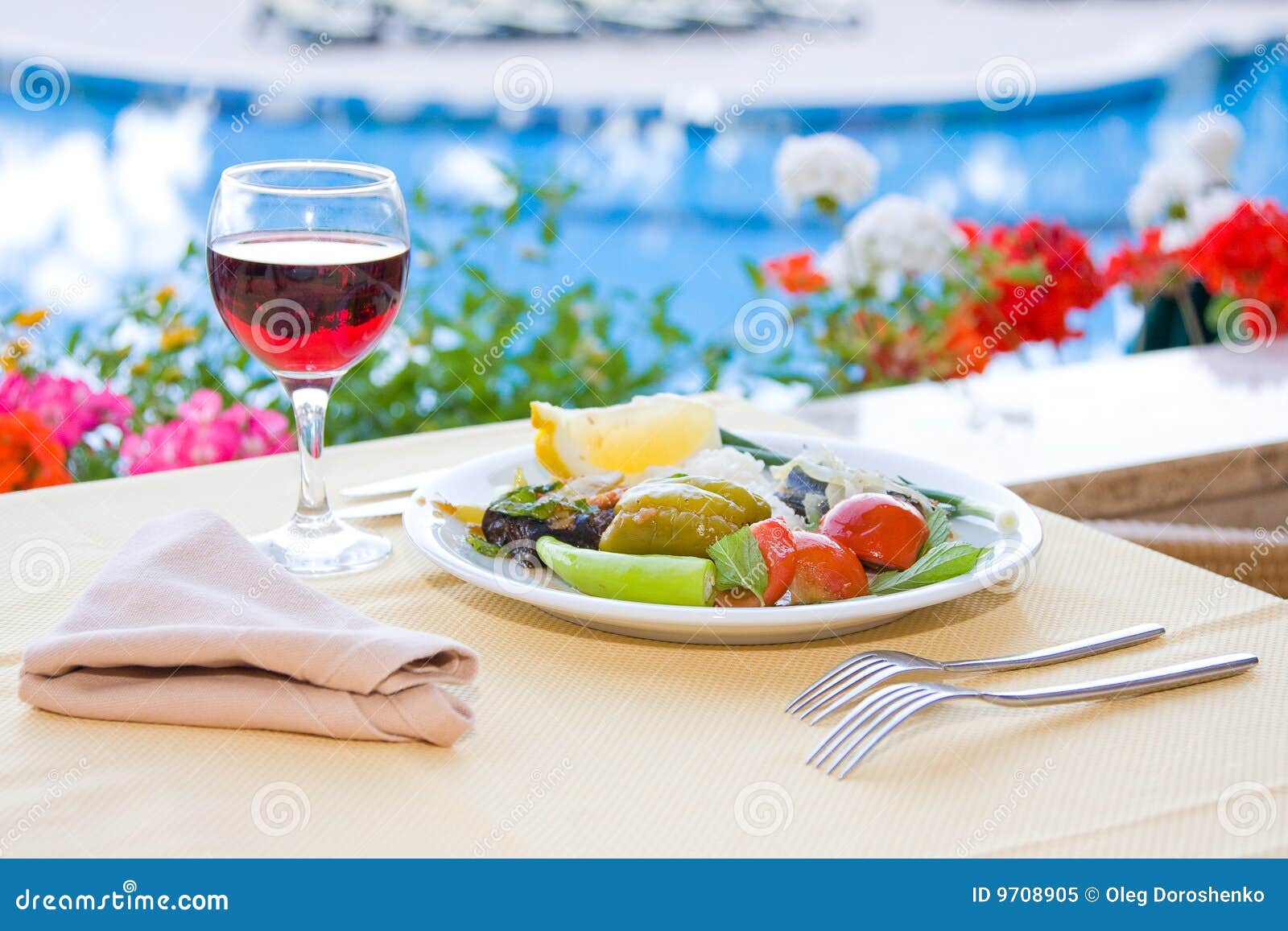 Served breakfast stock image. Image of meal, interiors - 9708905