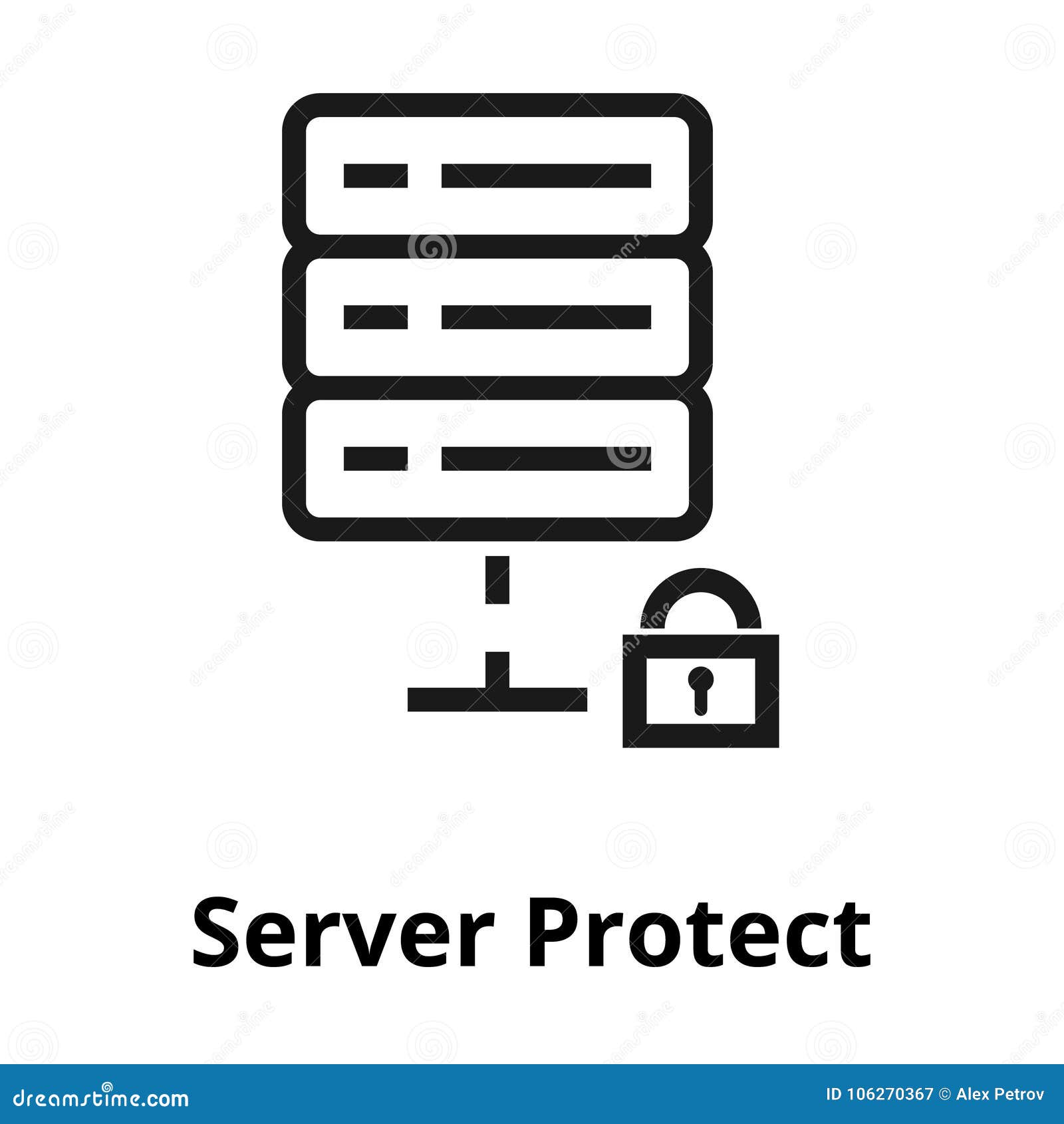 server protect line icon