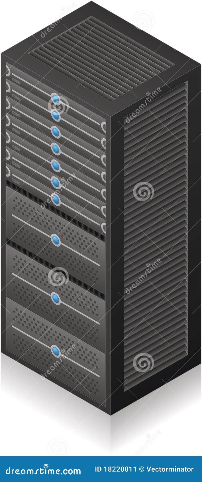 Server rack cartoon vector cartoondealer 18220011