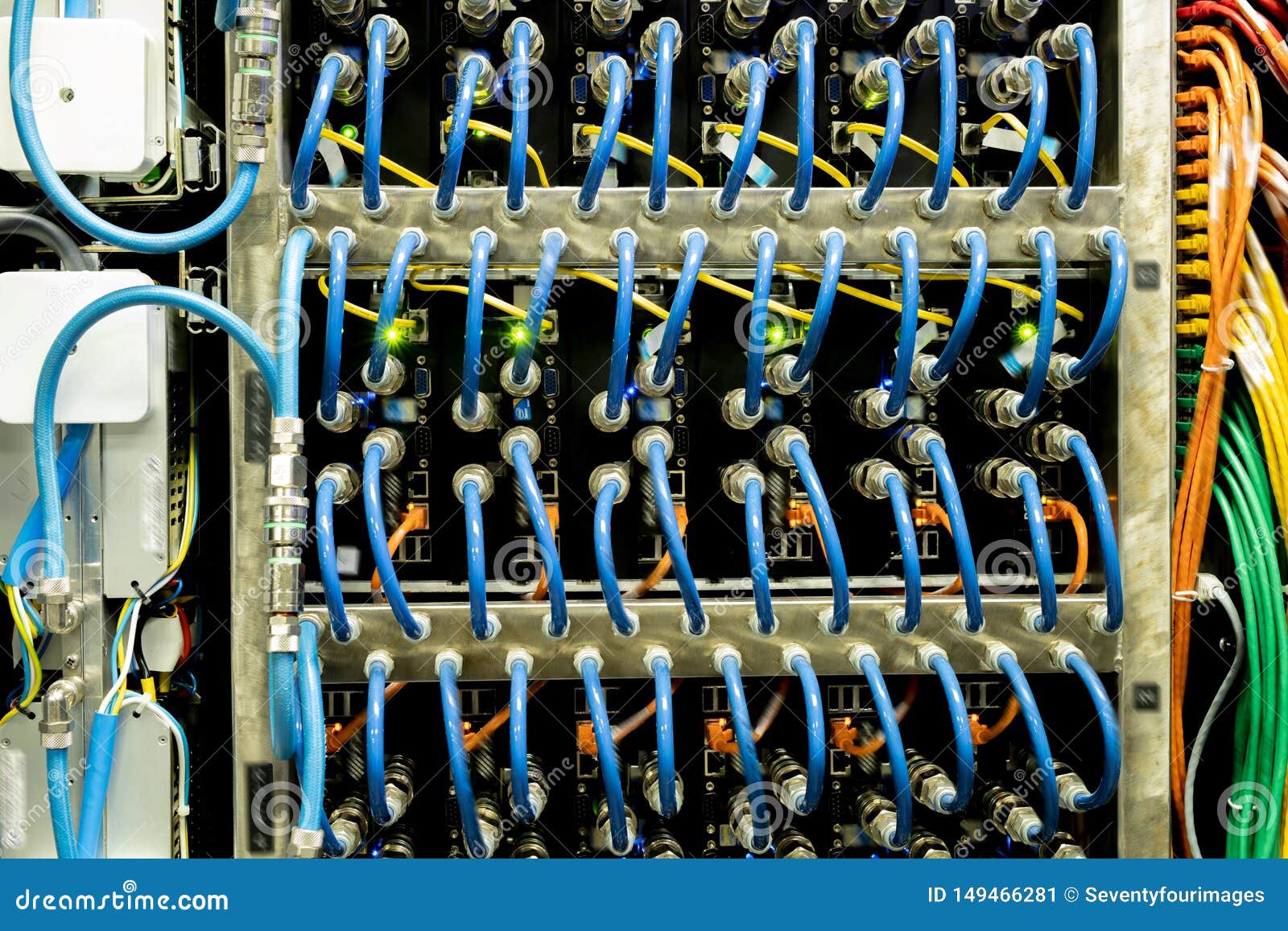 Server Rack Cabinet Stock Image Image Of Computing 149466281