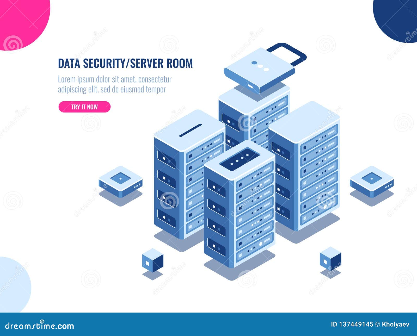 server room cabinet, data center and database isometric icon, server rack farm, blockchain technology, web hosting, data