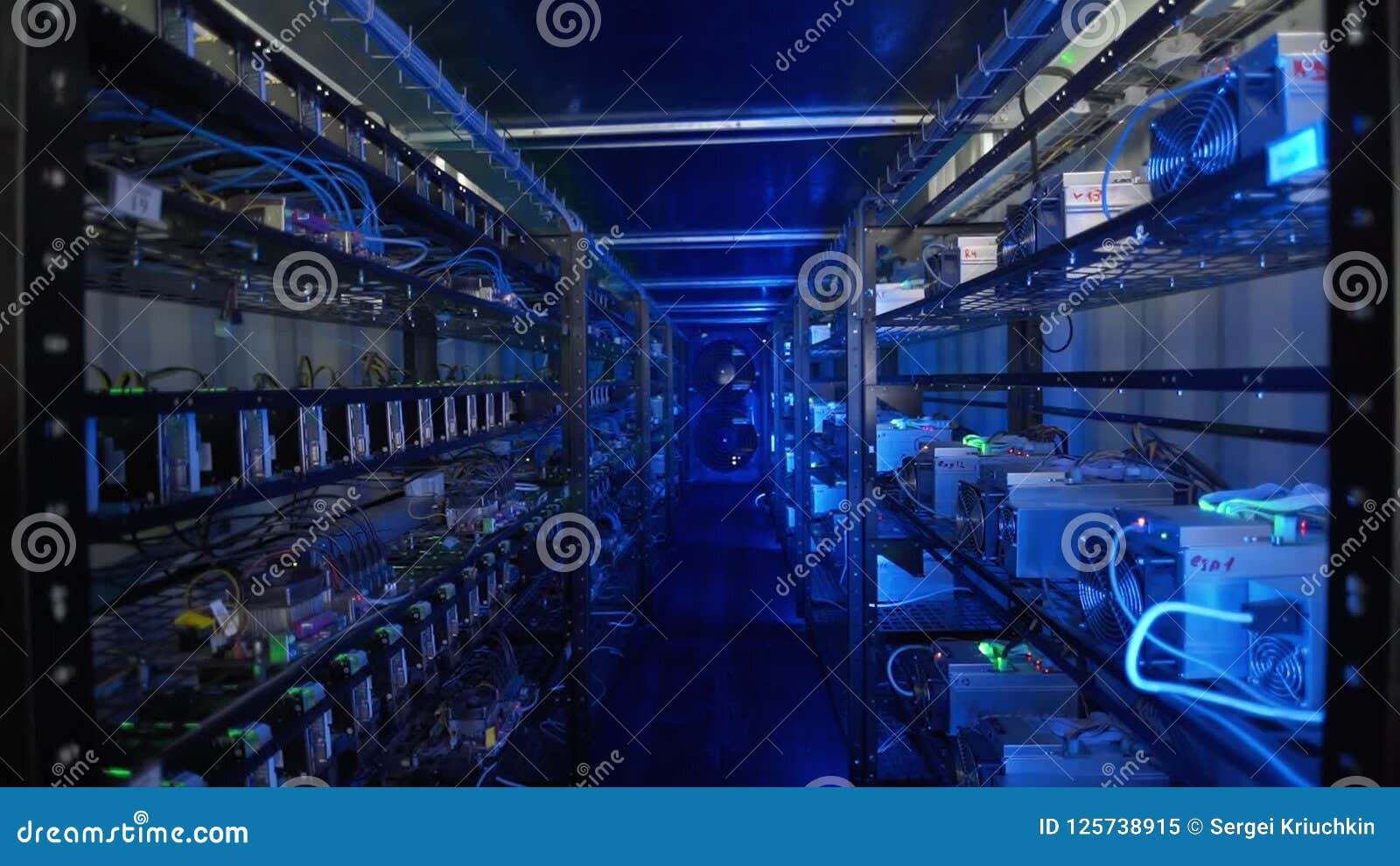 Server Room For Crypto Currency Mining Business Ethereum - 