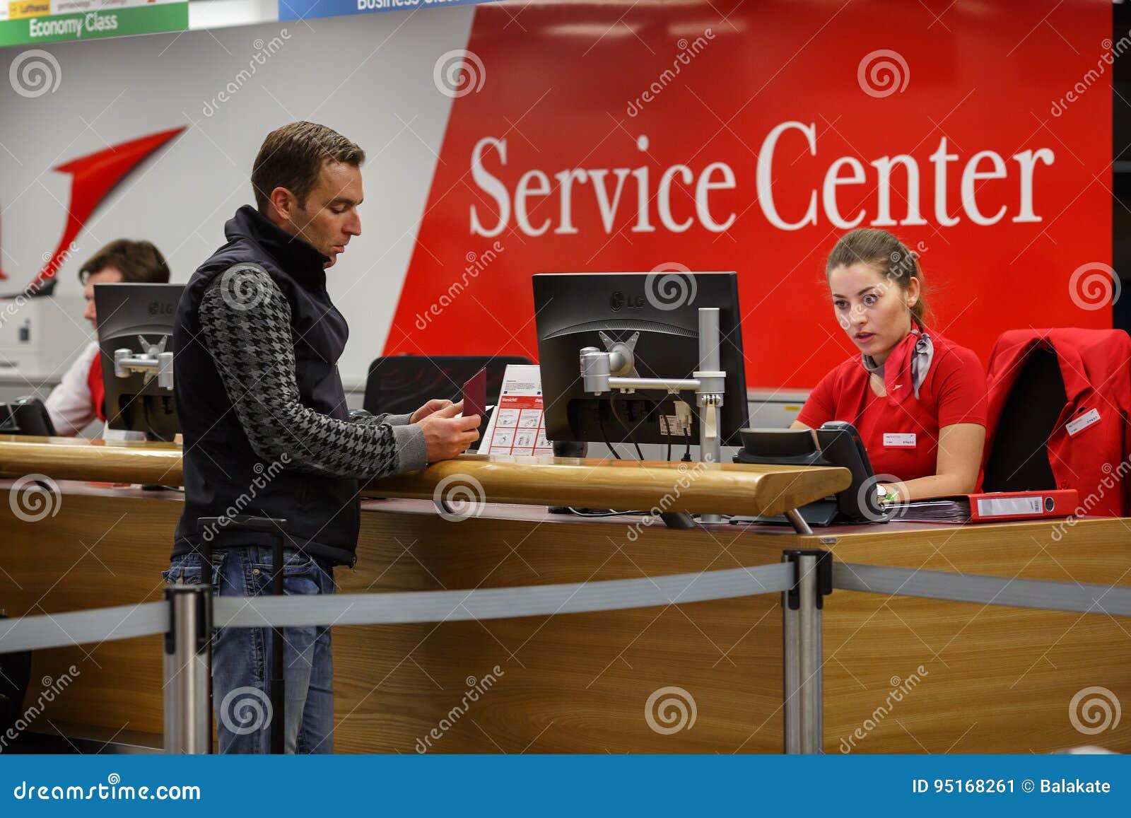 Service Center At The Vienna Airport Schwechat Austria Editorial