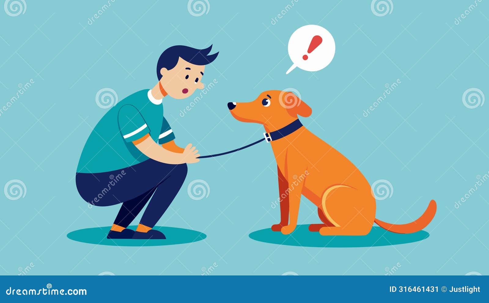 a service dog alerting its owner to a potential panic attack prompting them to take deep breaths and use grounding