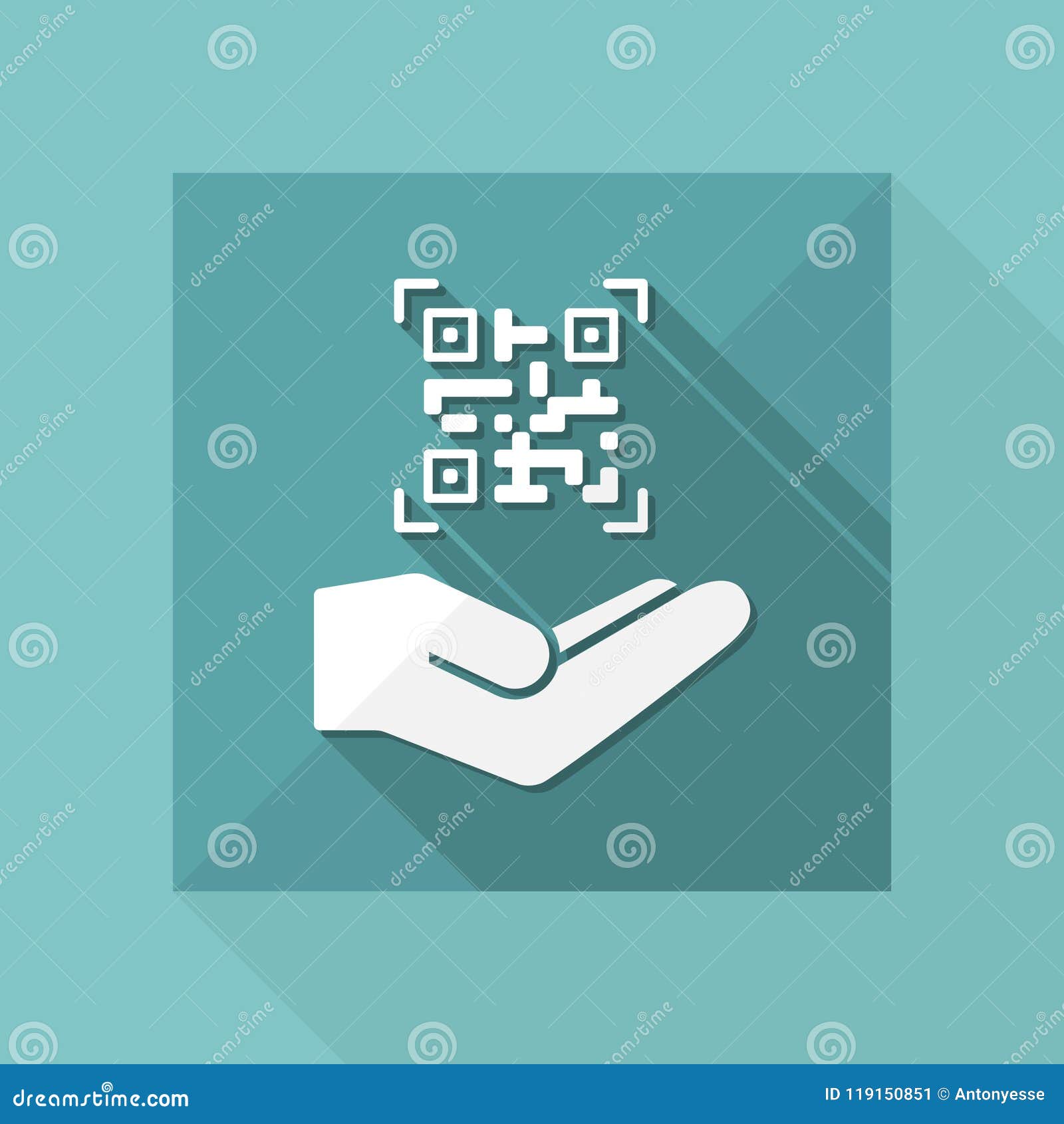 service offer - qr code - minimal icon