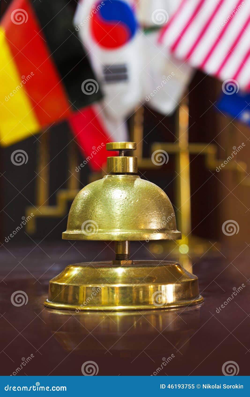 Service Ring Bell On A Hotel Reception Stock Photo Image 46193755