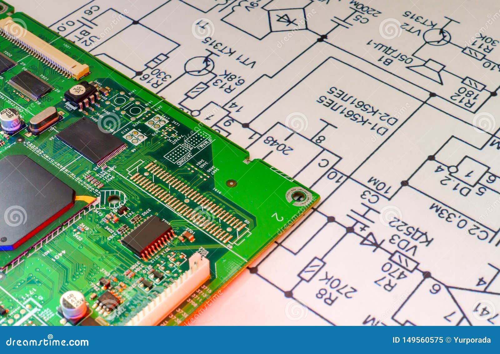 Services and Repair of Electronics, Electronic Boards Stock Image