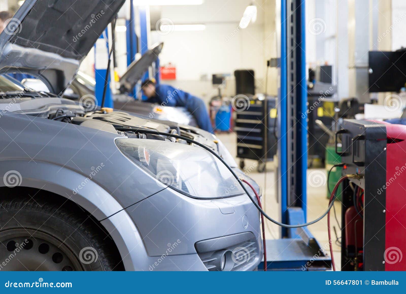 Servicing Car Air Conditioner Stock Image Image of indicator