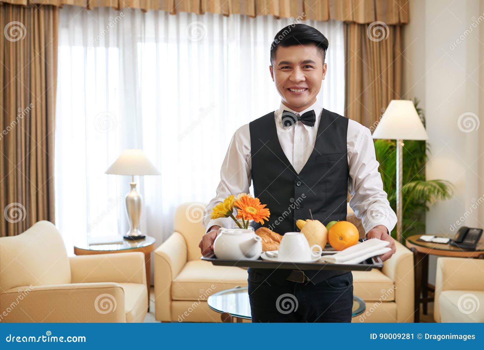 Serving breakfast stock image. Image of service, breakfast - 90009281