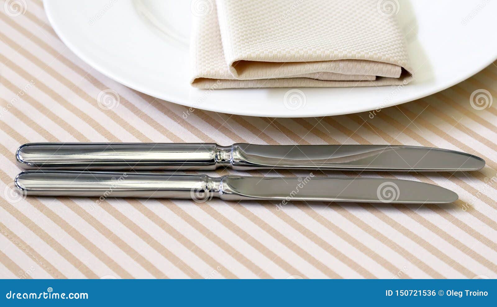 Serving Dishes on the Table in the Restaurant Stock Photo Image of