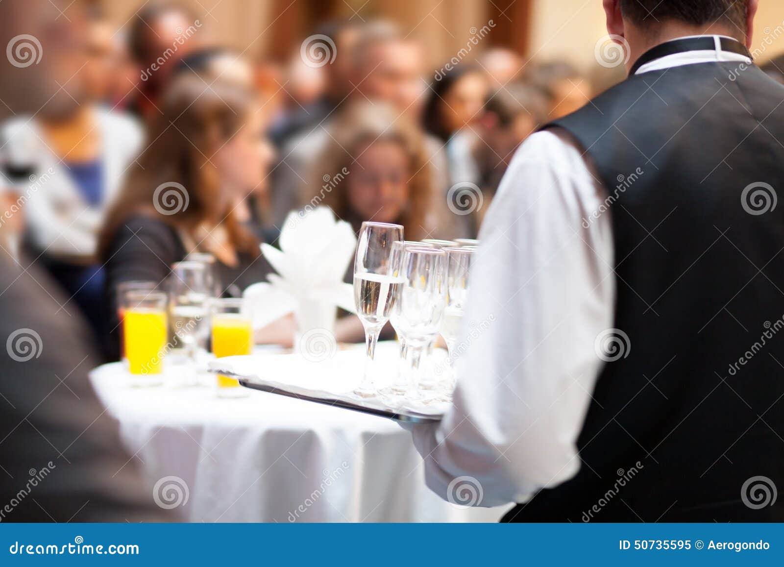 Serving drinks at a party stock image. Image of reception 50735595
