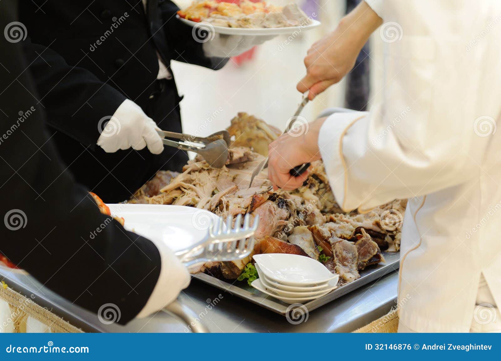 Serving Pork stock photo. Image of dinner, meat, horizontal 32146876
