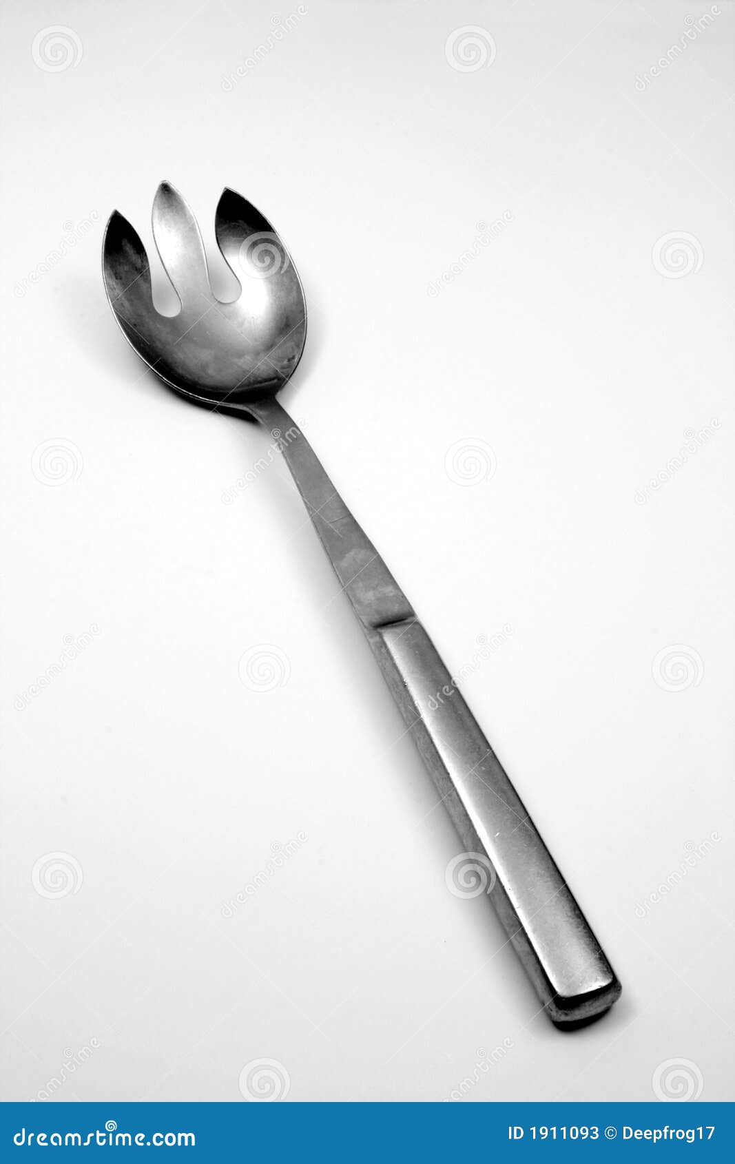 Serving Spork Half Spoon Half Fork Stock Image Image of silverware