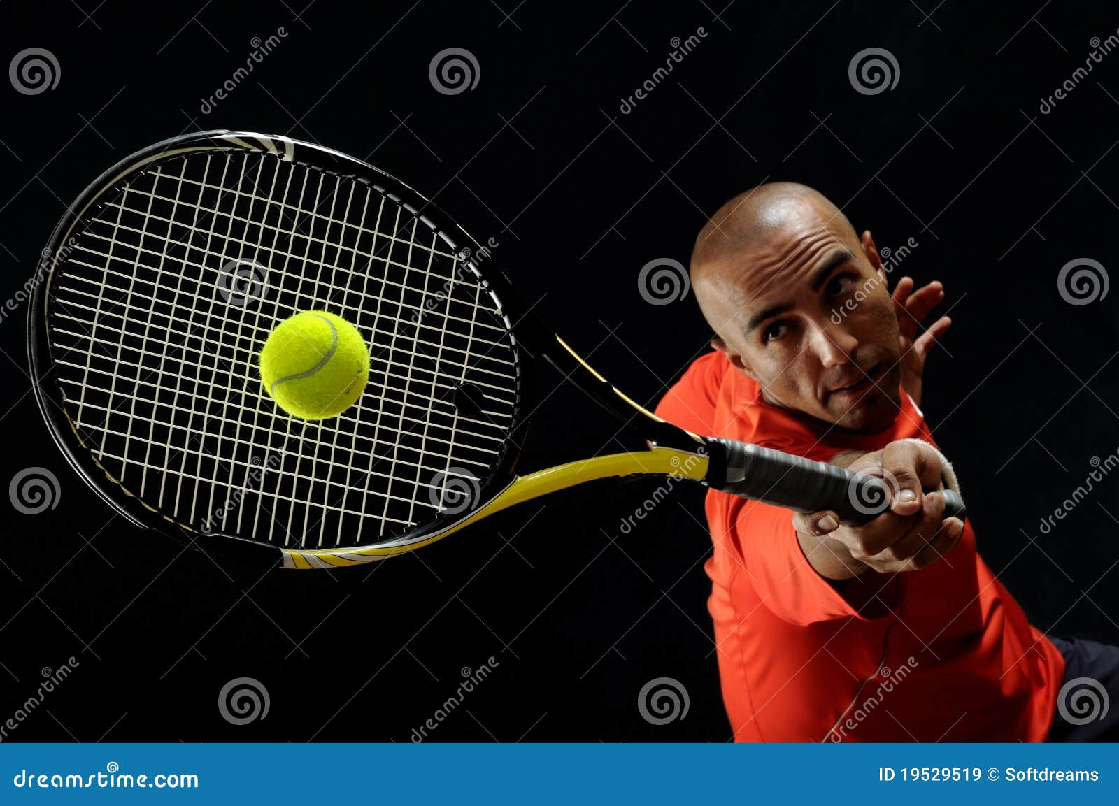 Serving a tennis ball stock image. Image of artistic 19529519