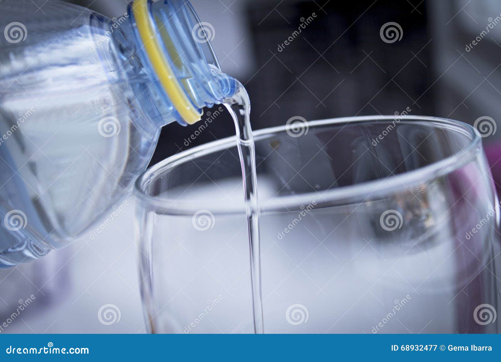 serving water in a glass