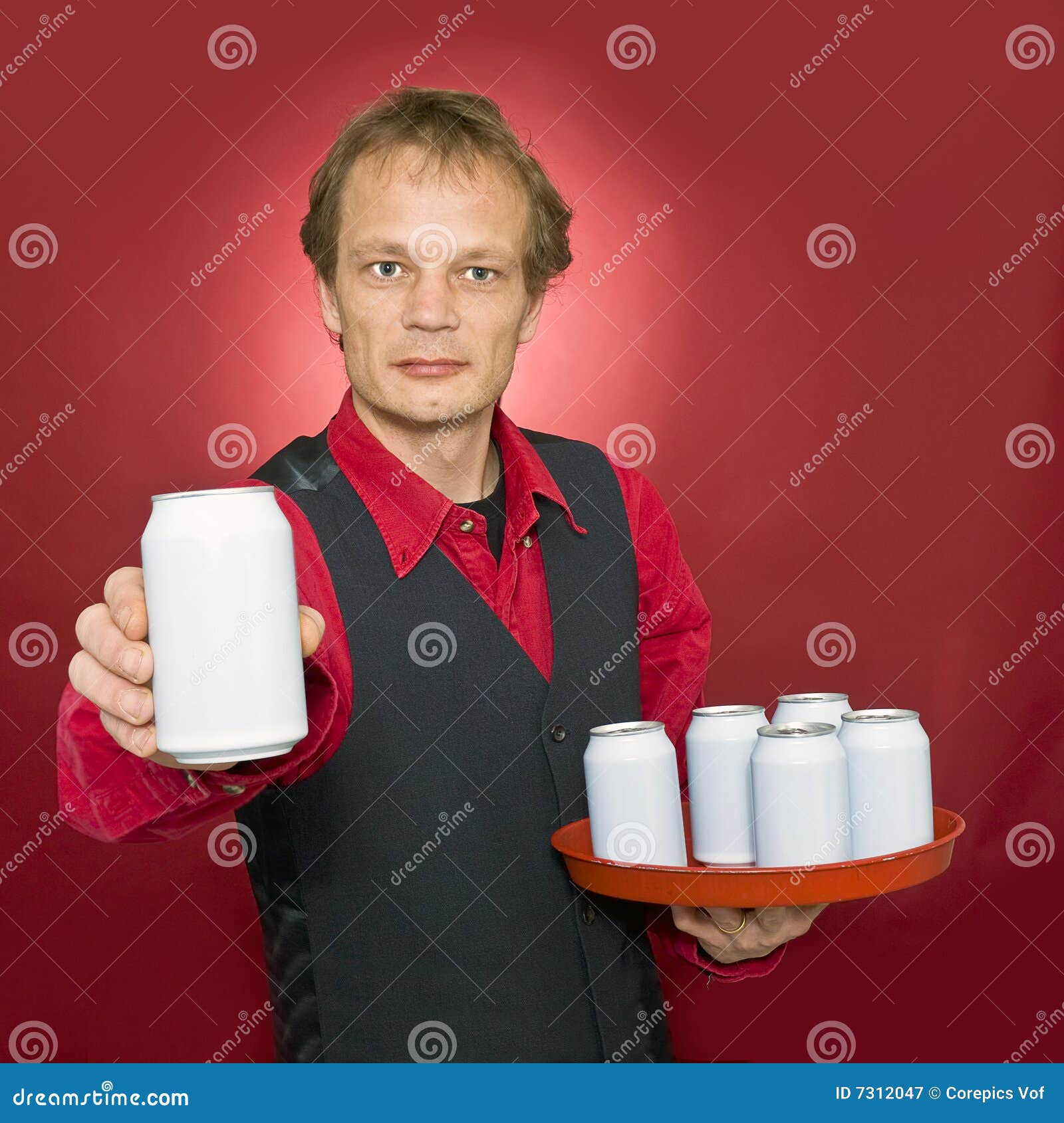 Serving you stock image. Image of unbuttoned, tray, blank 7312047
