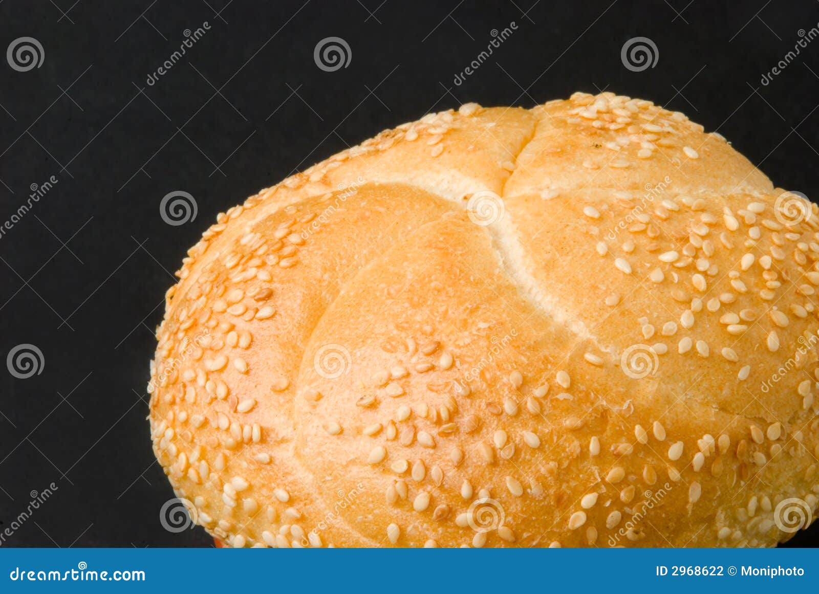 Sesame bun. stock photo. Image of brown, shot, bakery 2968622
