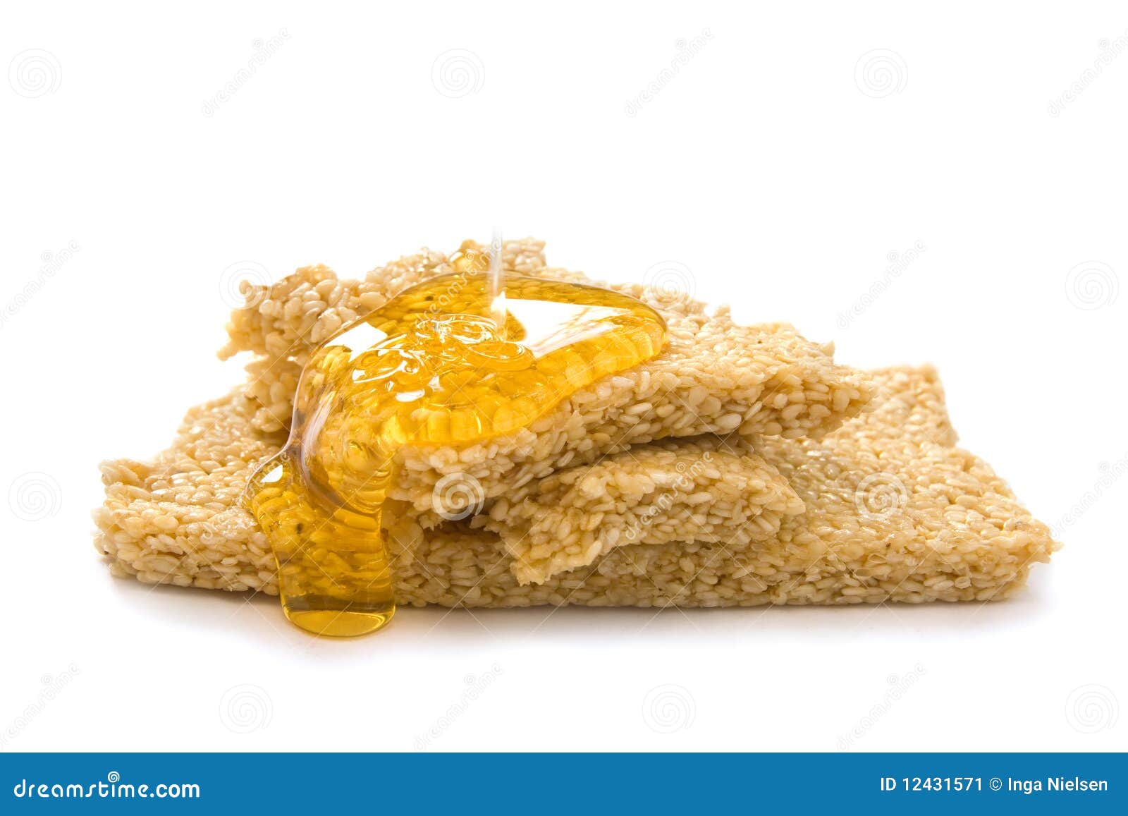 Sesame and honey stock image. Image of candy, sesame 12431571