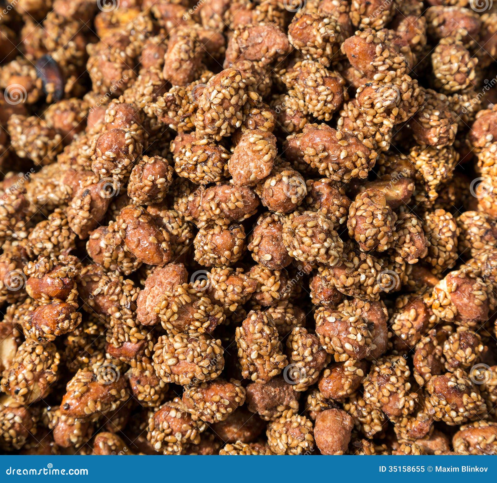 Sesame nuts balls stock image. Image of calories, bazaar 35158655
