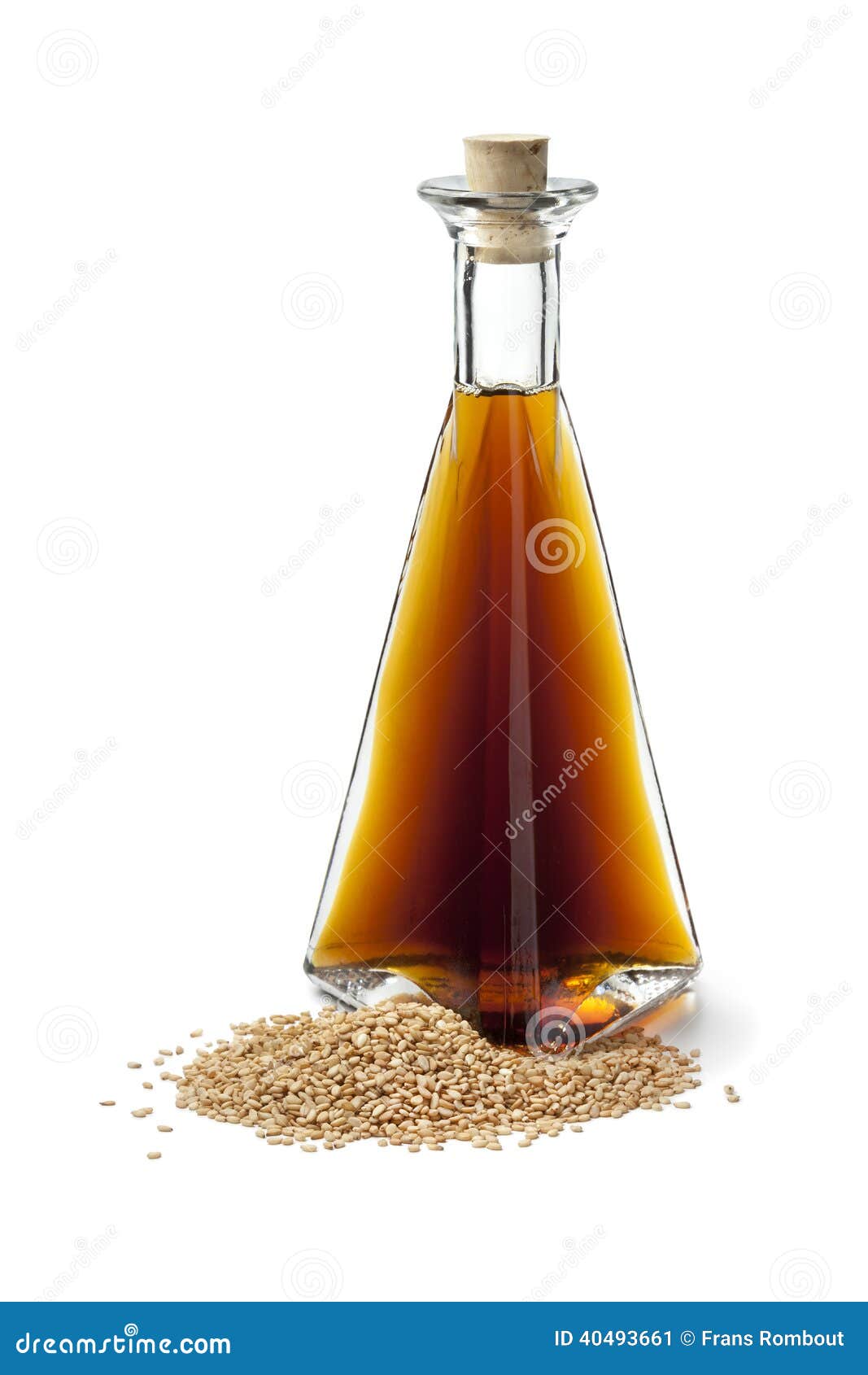 Sesame Oil and Roasted Sesame Seeds Stock Image Image of seasoning