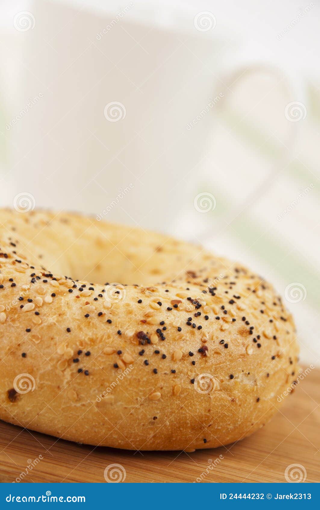 Sesame seed bagel stock photo. Image of healthy, bread 24444232