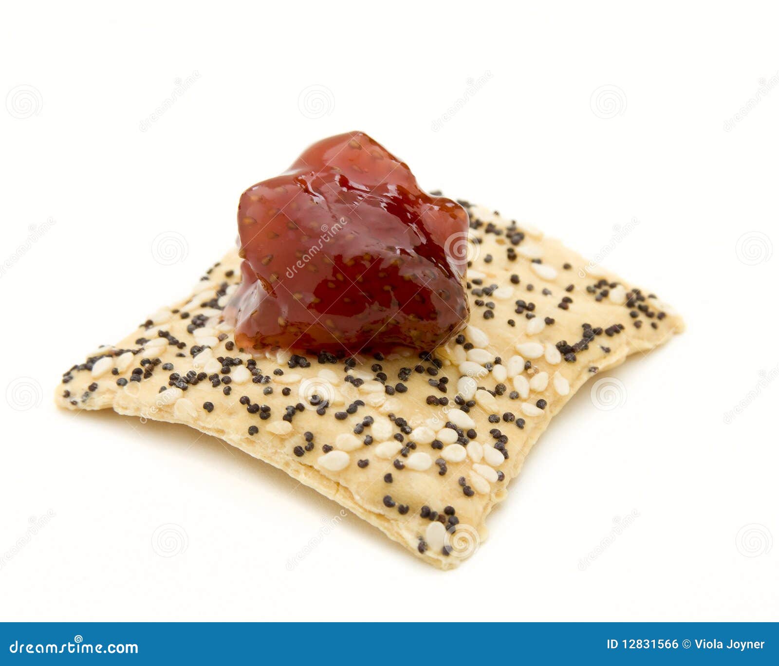 Sesame Seed Gourmet Cracker Stock Photo Image of cream, nutrition
