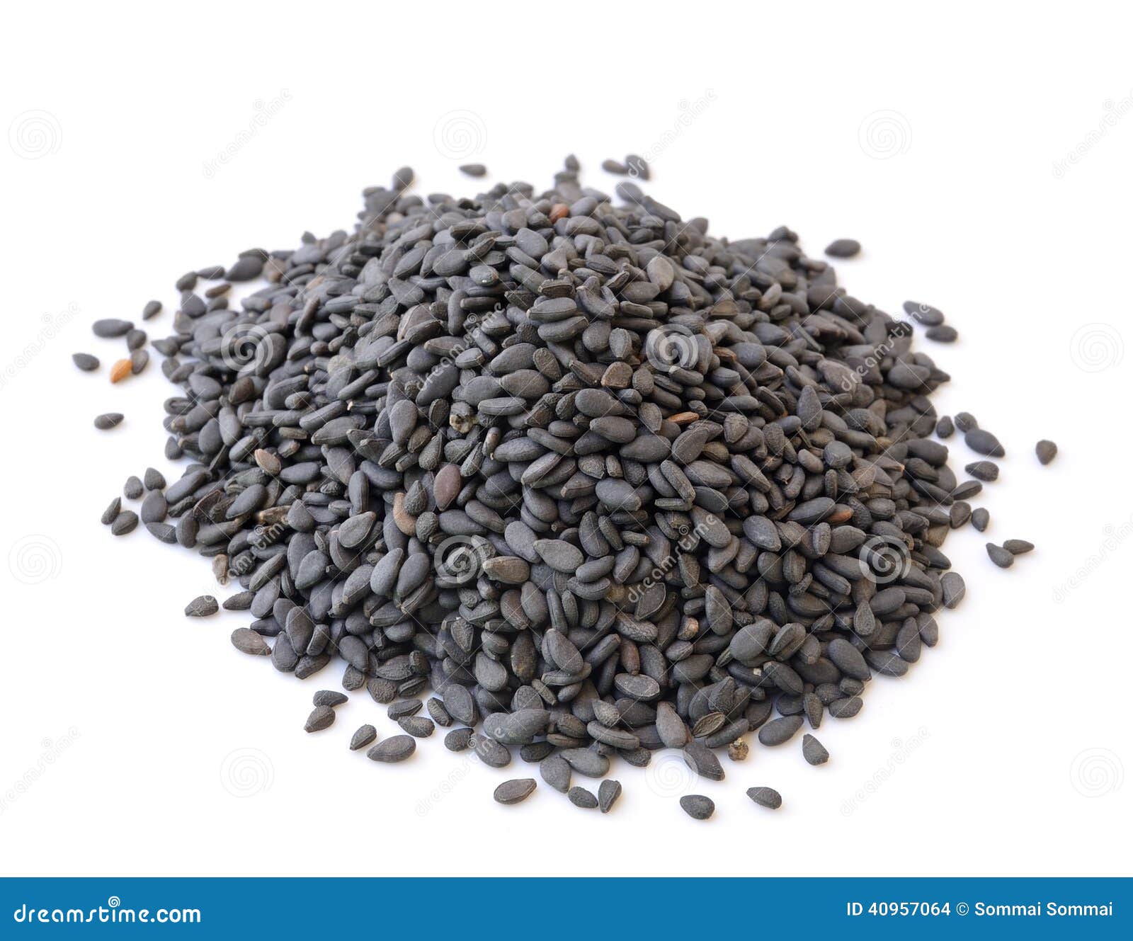 Sesame seeds stock photo. Image of grain, heap, ingredient 40957064