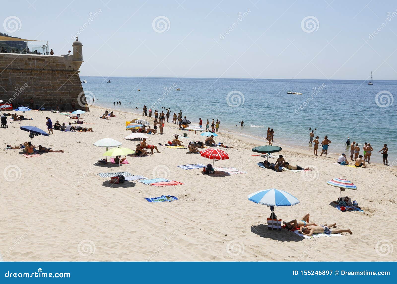 Praia Do Ouro, Sesimbra, Portugal Editorial Photography - Image of swim ...