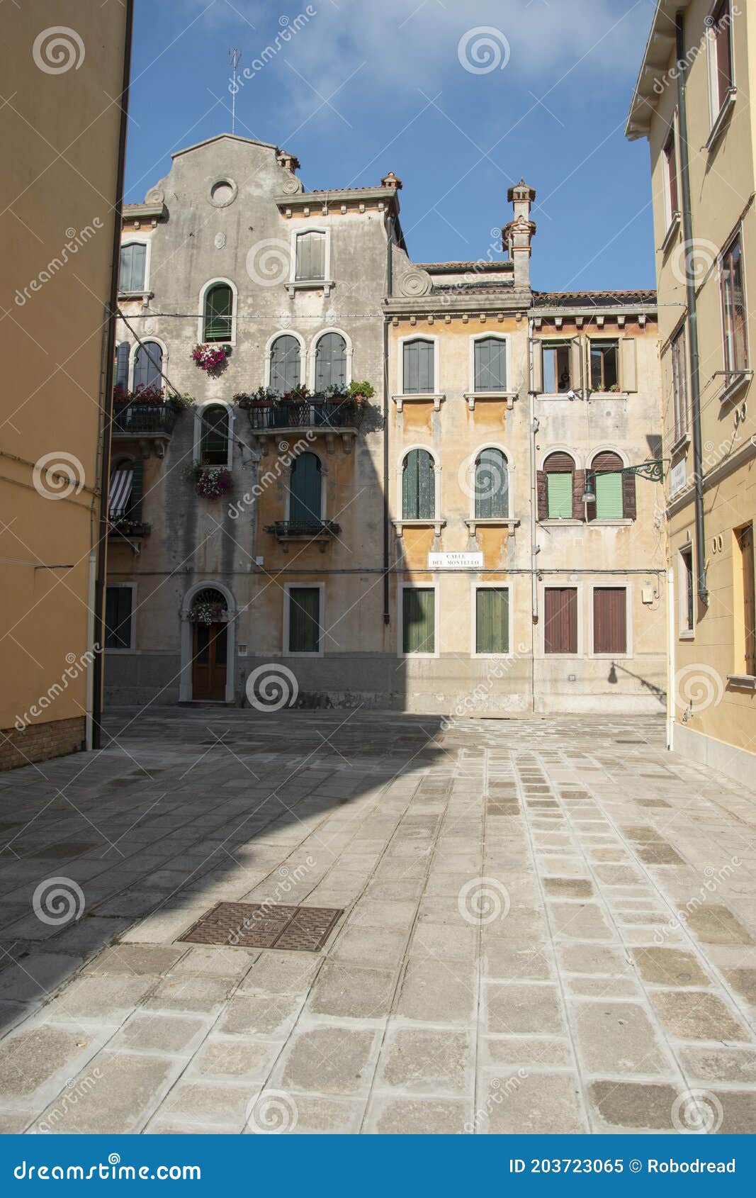 sestiere di castello in venice with its characteristic buildings