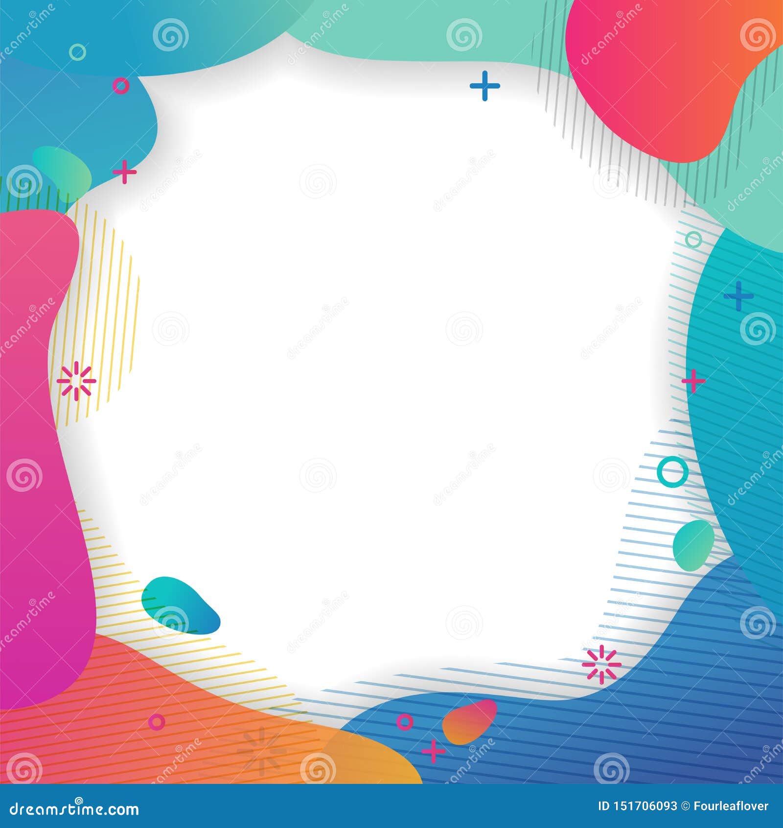 Set of Abstract Creative Universal Artistic Templates. Stock Vector ...