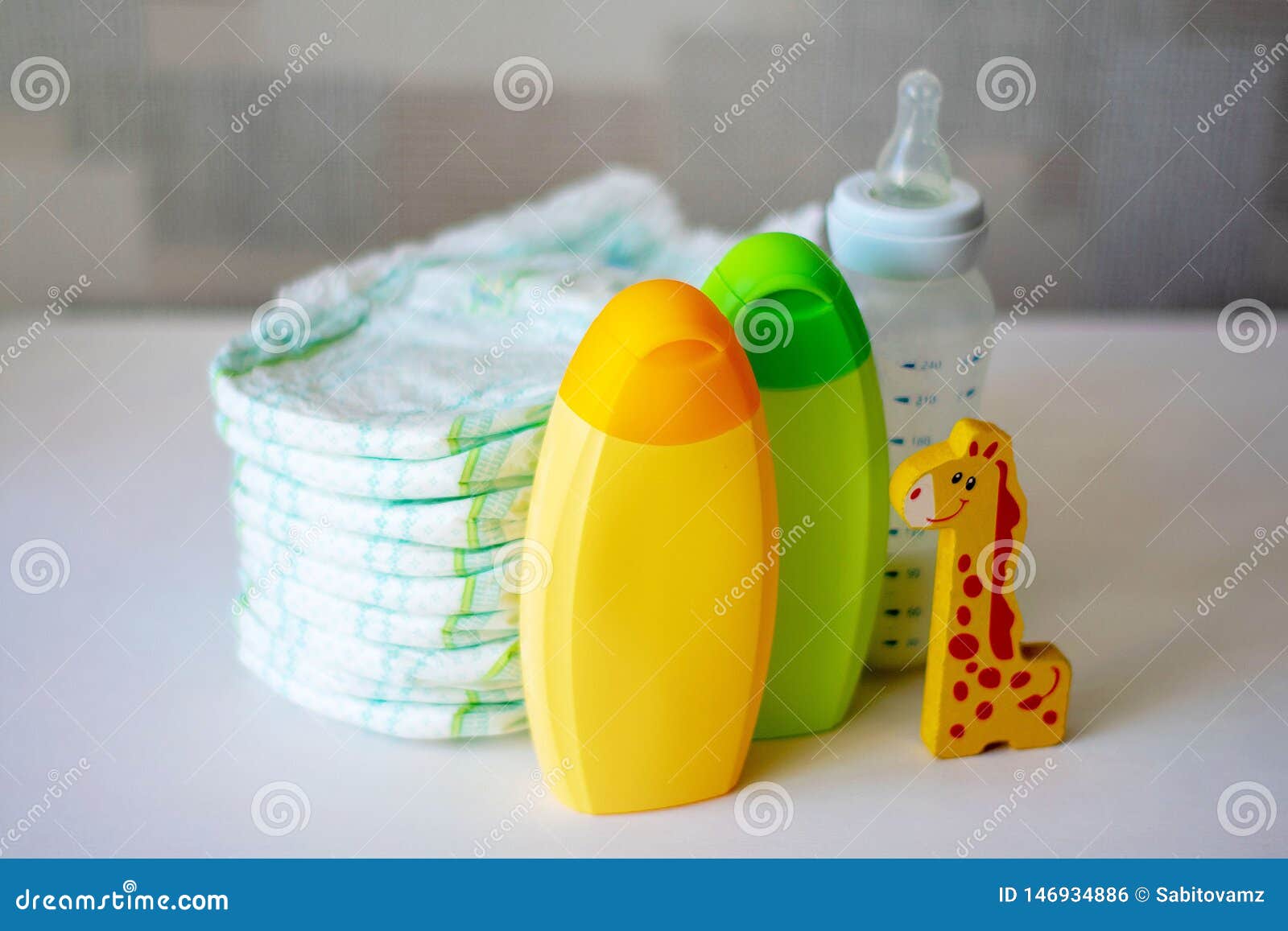 Set of Accessories for Baby,baby Care Products Stock Photo Image of