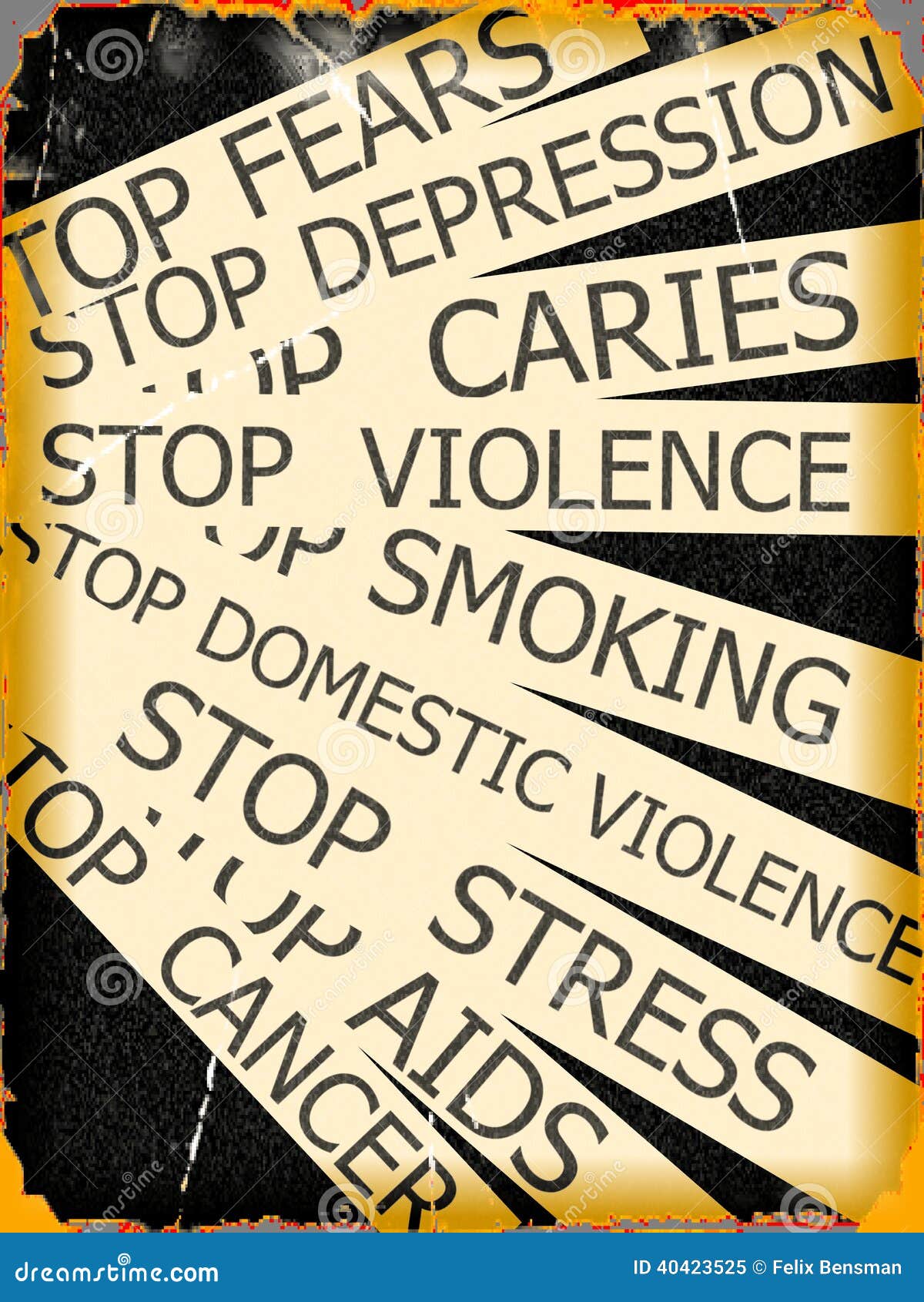 Set Actual Slogans Written on a Grunge Ribbon Stock Image - Image 