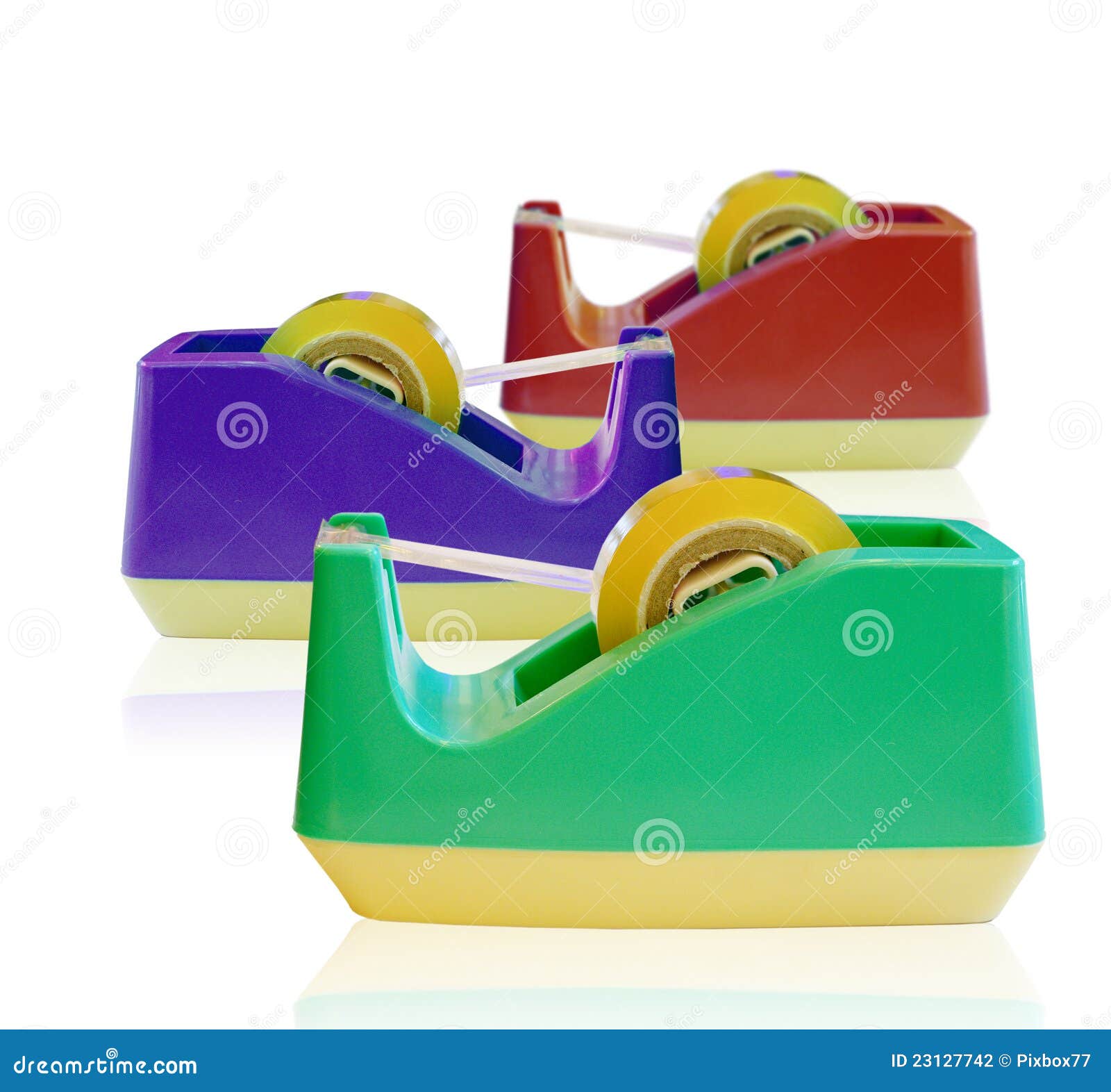 Set of Adhesive Tape in the Holder Stock Photo Image of detail, strip 23127742